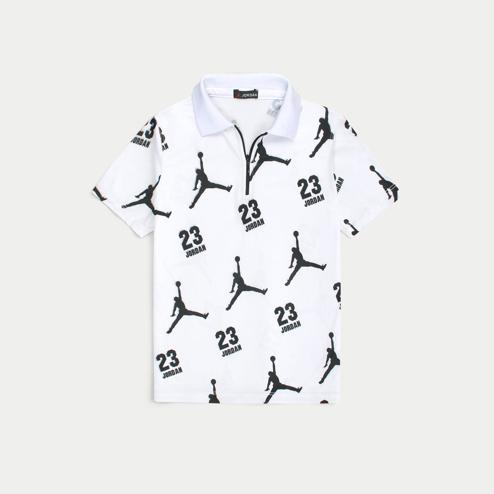 Vintage Captain White Polo Shirt