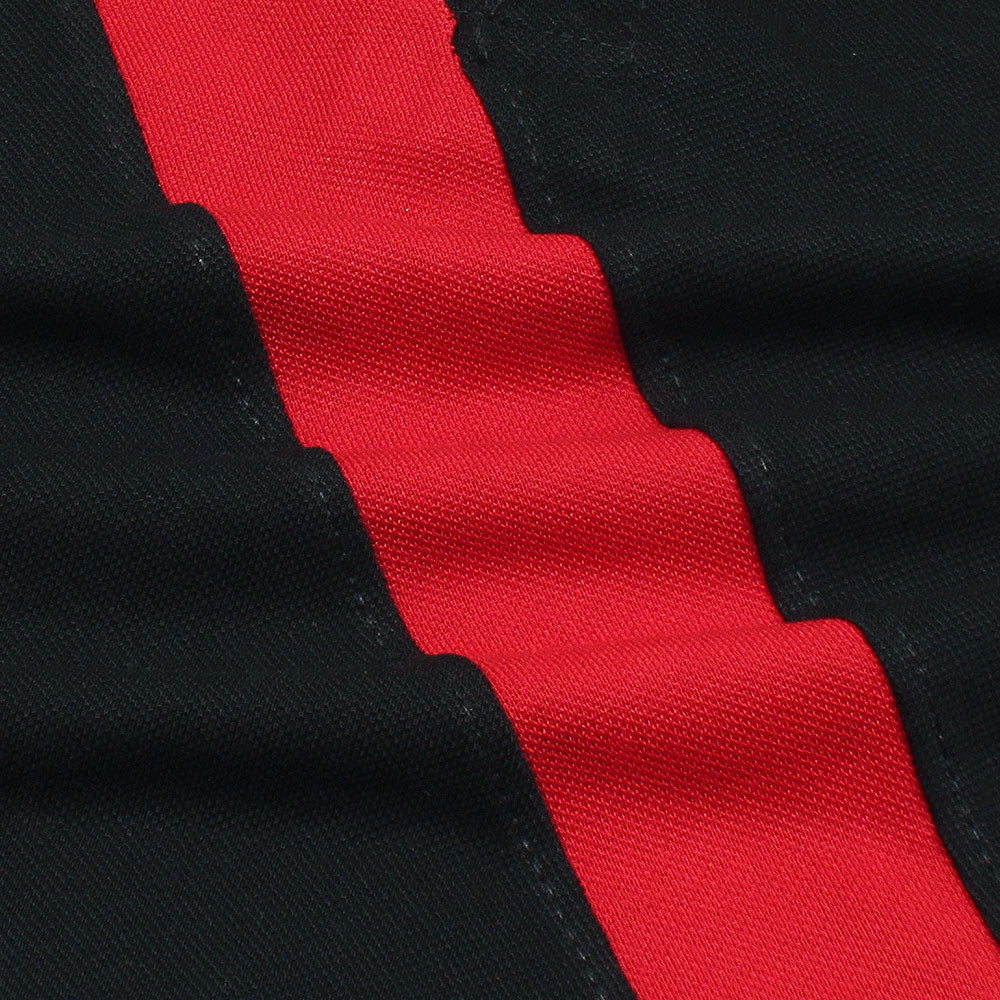 Charcl Black Polo with Red Detail