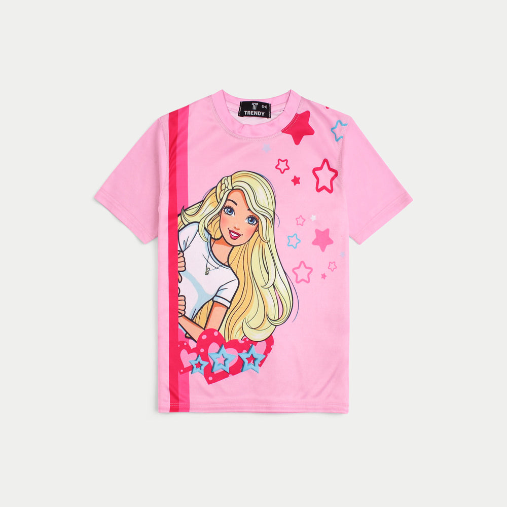Digital Barbie Girl Printed Dri-Fit Tee
