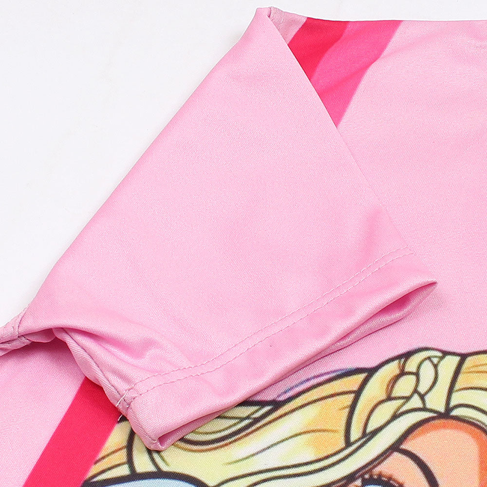 Digital Barbie Girl Printed Dri-Fit Tee