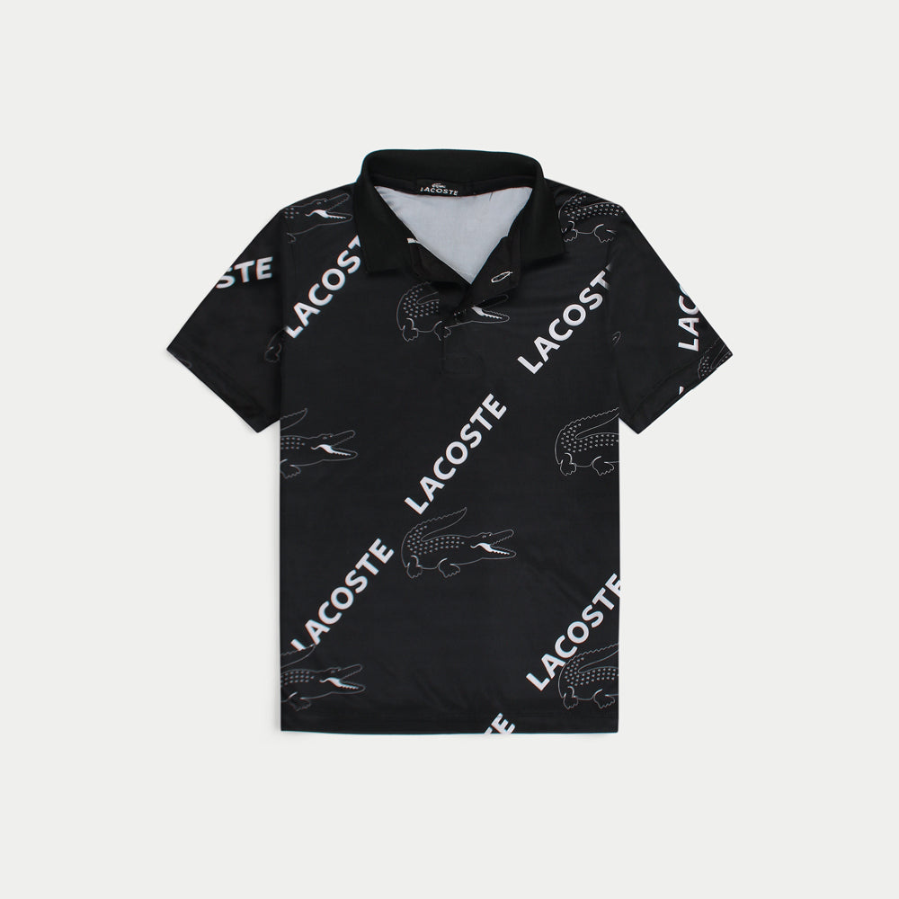 Lcste Black Polo Shirt