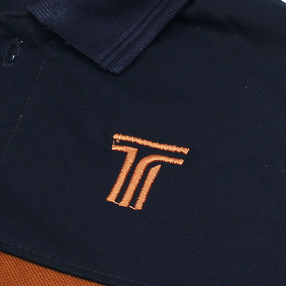 Deep Blue-Brown Polo Shirt