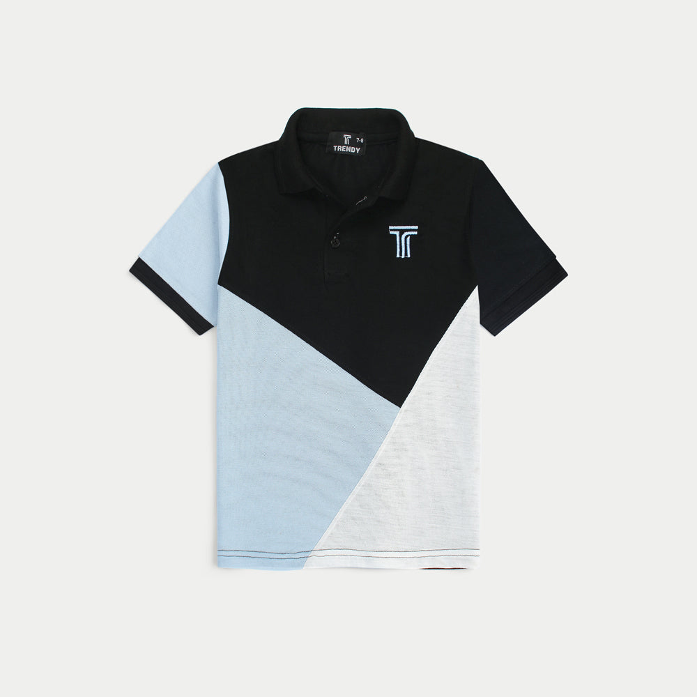 Tri-Color Navy Polo