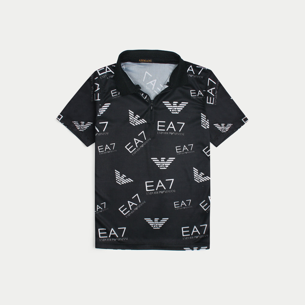 Sleek Black Polo Tee