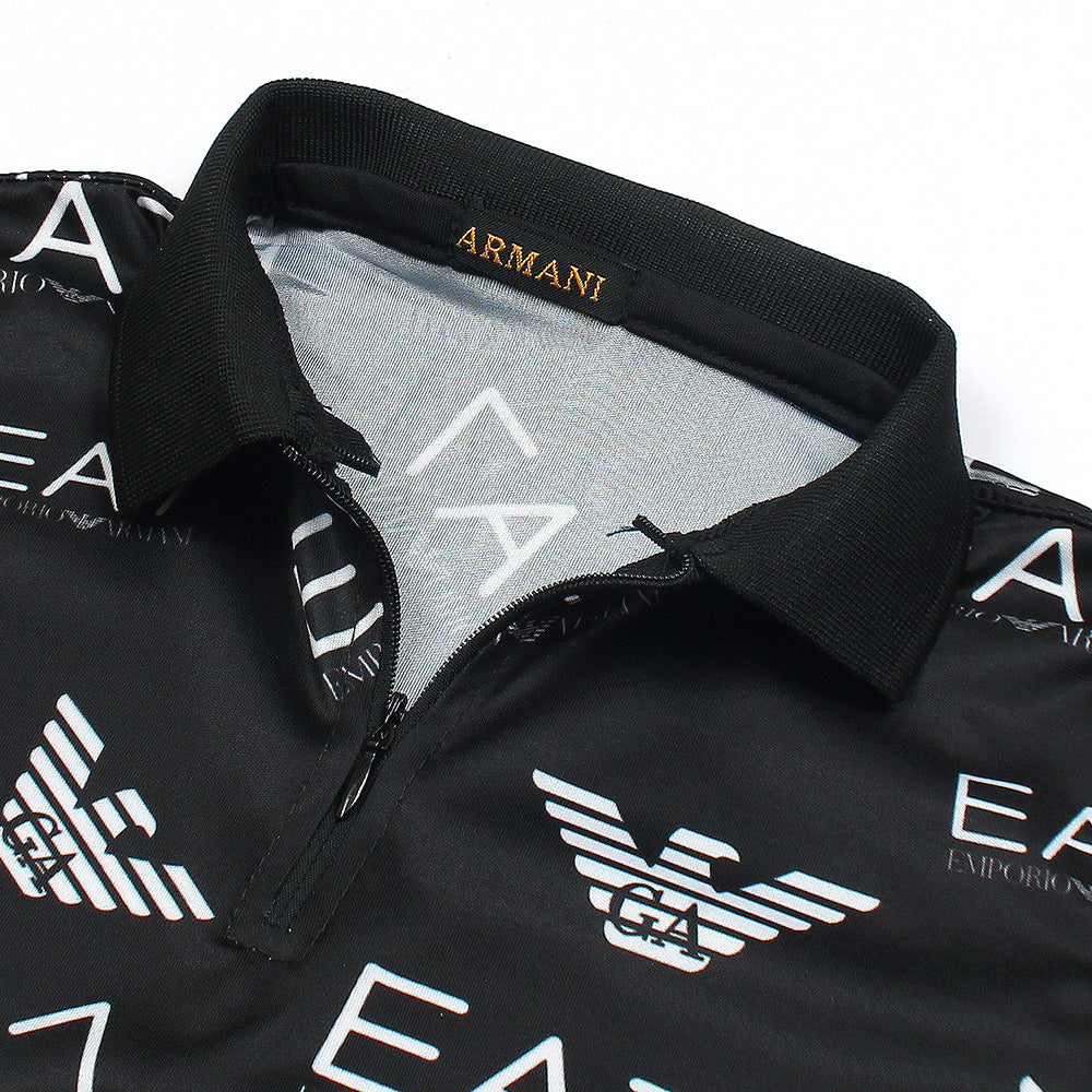 Sleek Black Polo Tee
