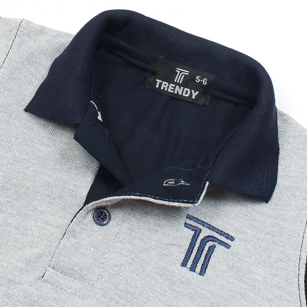 Modern Tri-Color Polo Shirt
