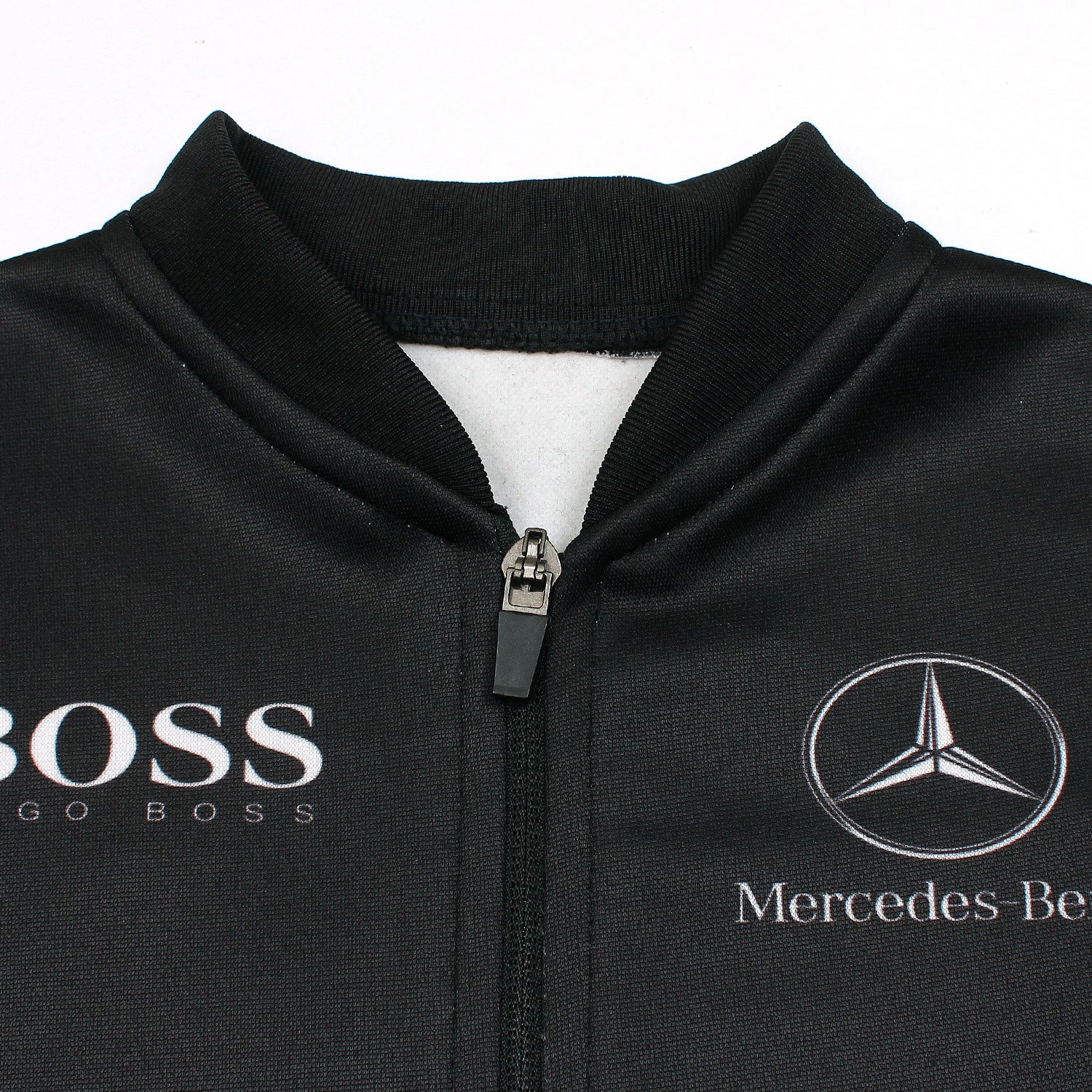 Black Racing Zipper Hoodie
