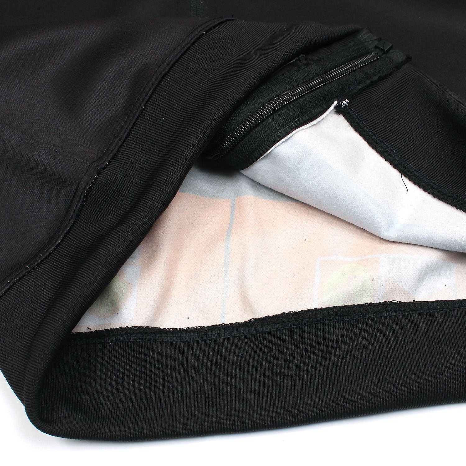 Black Racing Zipper Hoodie